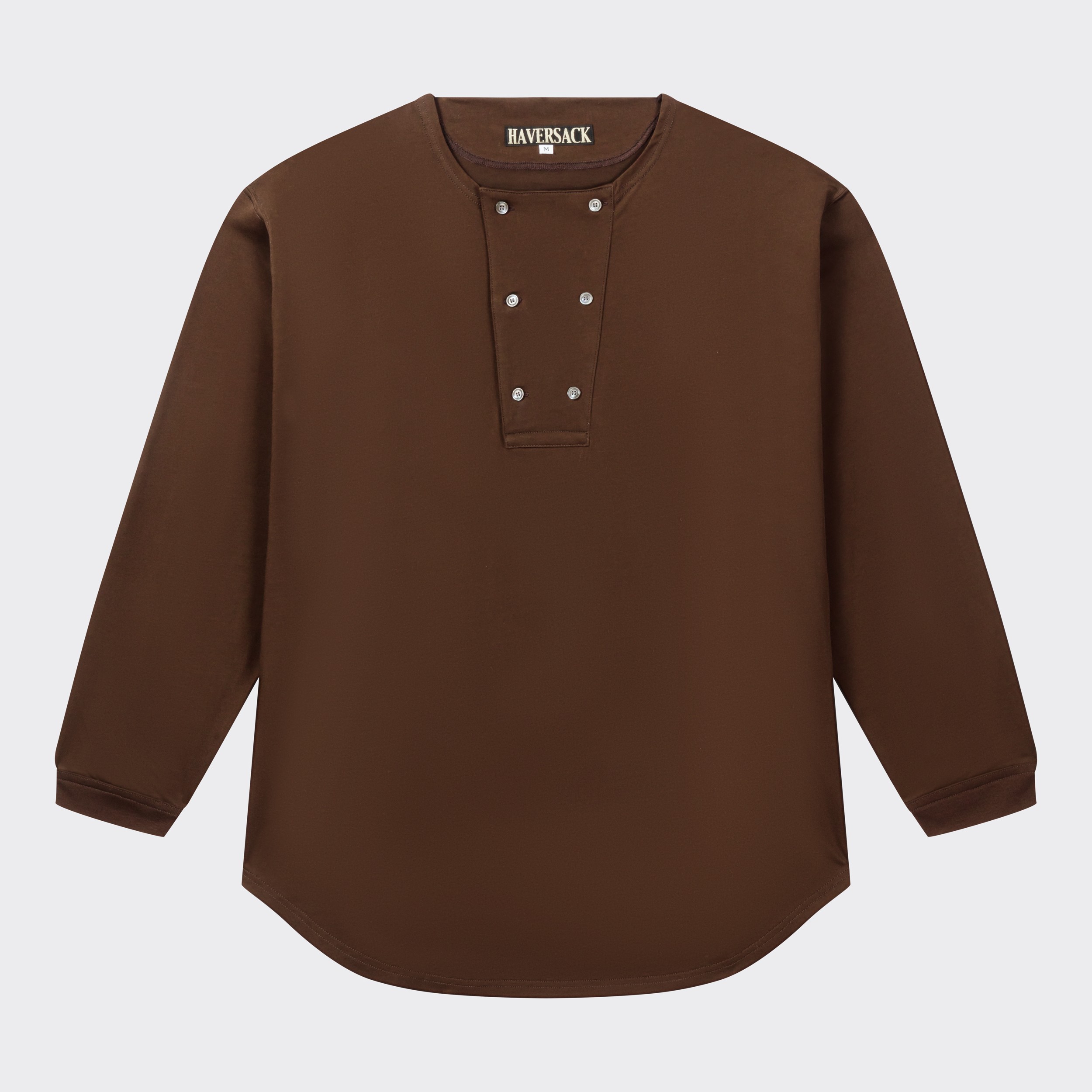 brown henley shirt