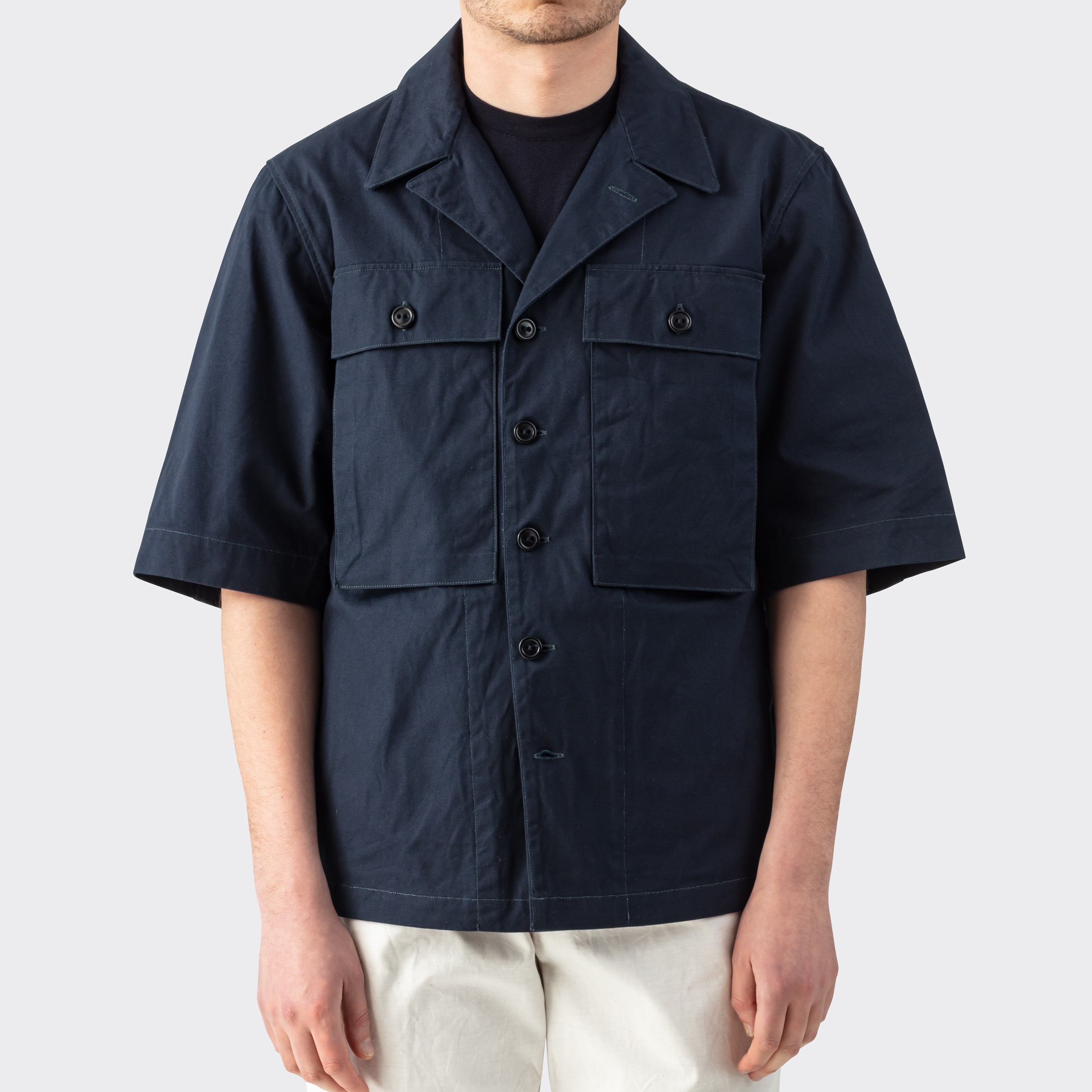 Cohérence : “Vernon III S” Canvas Jacket : Navy