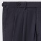 Pleated Coton Gabardine Trousers : Navy