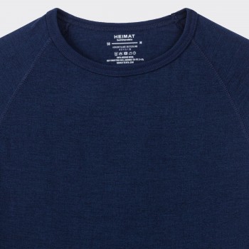 Merino Raglan T-shirt : Navy