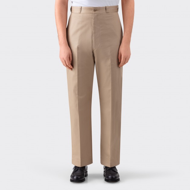 O'Connell's Khakis - plain front Cotton Twill Trousers - Olive - Men's  Clothing, Traditional Natural shouldered clothing, preppy apparel