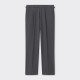 Pleated Fresco Trousers : Grey