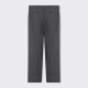 Pleated Fresco Trousers : Grey