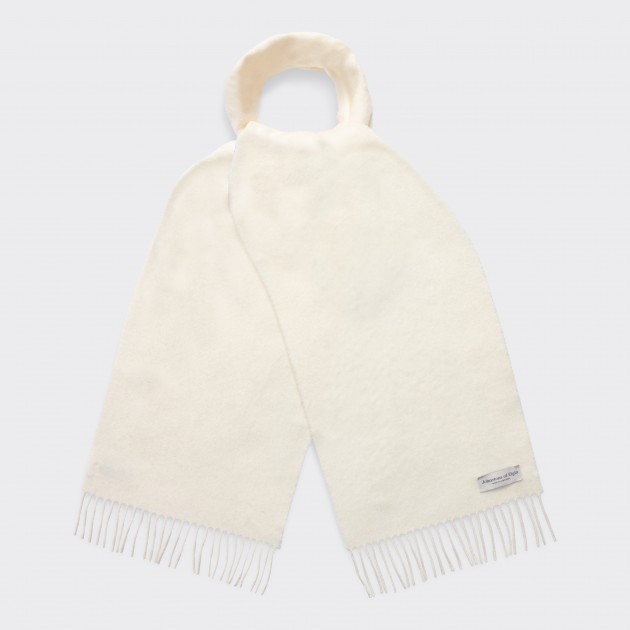 Cashmere Scarf : White