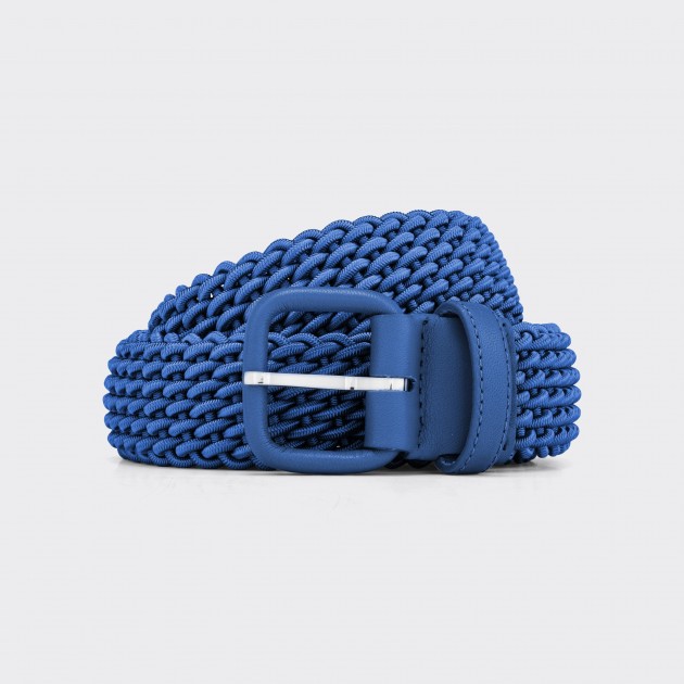 Ceinture Tressée : Bleu Roi