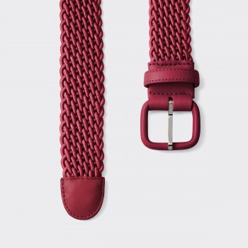 Woven Elastic Belt : Carmine Red