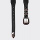 Native American Black Jet & Spiny Oyster Ranger Belt : Black