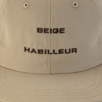 Baseball Cap: Beige/Brown