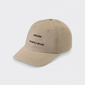 Baseball Cap: Beige/Brown