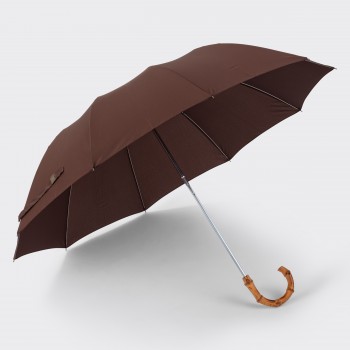 Parapluie Télescopique Bambou : Marron