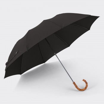 Parapluie Télescopique Bambou : Noir