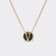 Chain with Pendant : Onyx / 18ct Yellow Gold