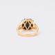 Bague : Onyx / Or Jaune 18ct