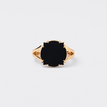 Bague : Onyx / Or Jaune 18ct