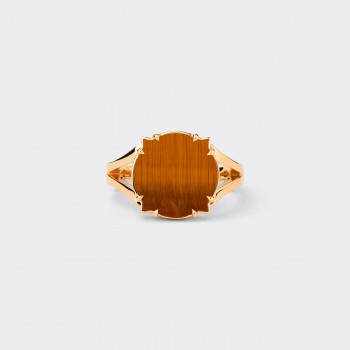 Ring : Tiger’s eye / 18ct Yellow Gold