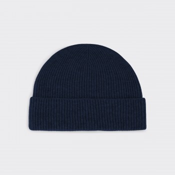 Cashmere Beanie : Navy 