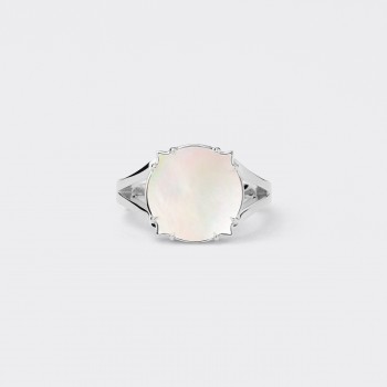 Bague : Nacre / Or Blanc 18ct