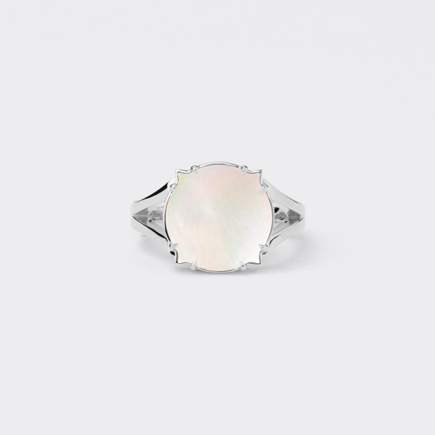 Bague : Nacre / Or Blanc 18ct