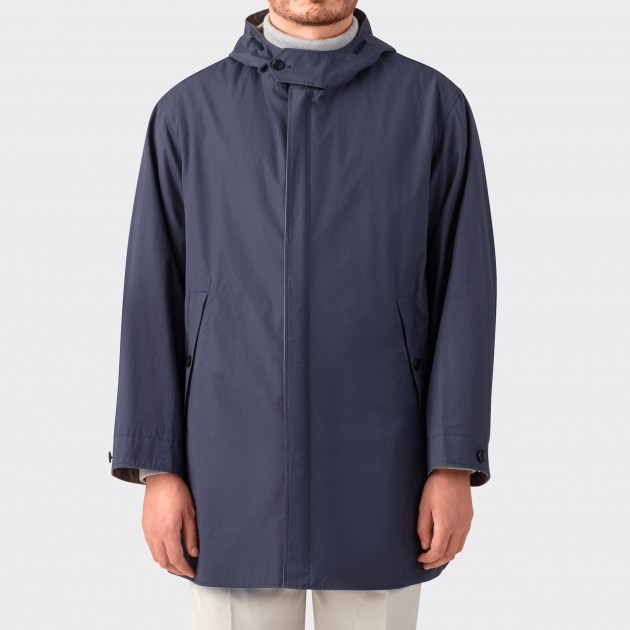 Anorak "JACQUES" : Bleu Ardoise/Grège