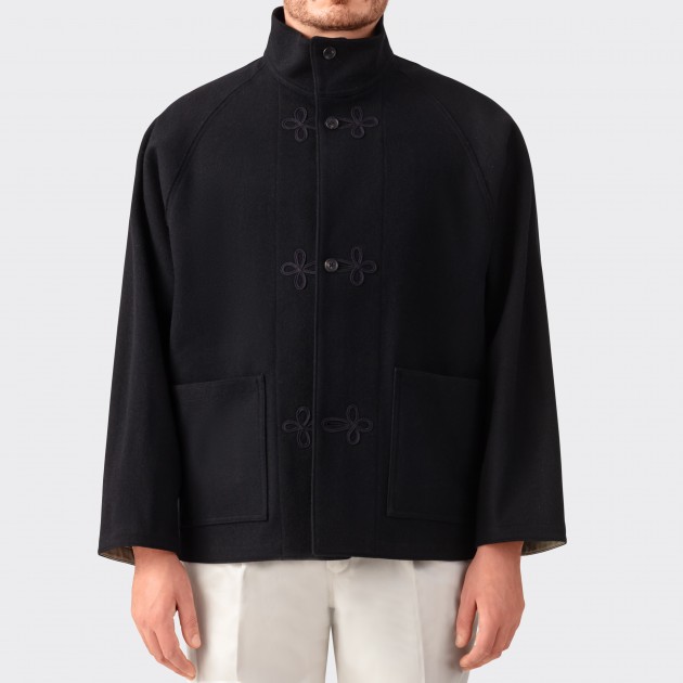 Melton Wool Jacket  : Black