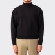 Turtleneck  Sweatshirt : Black 