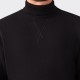 Sweatshirt à Col Roulé : Noir