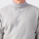 Sweatshirt à Col Roulé : Gris Chiné