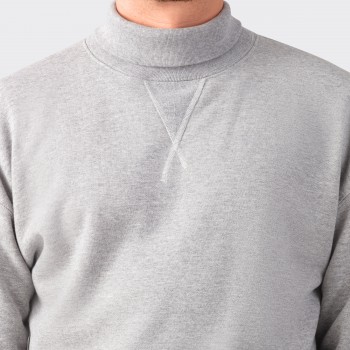 Turtleneck  Sweatshirt : Heather Grey 