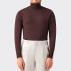 Roll Neck Merino Wool : Brown