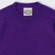 Brushed Wool Crewneck Knit : Purple