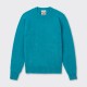 Brushed Wool Crewneck Knit : Turquoise