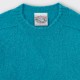 Brushed Wool Crewneck Knit : Turquoise