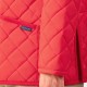 Only for BEIGE | Band Collar Quilted Jacket : Red