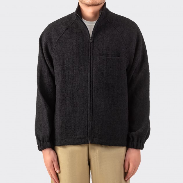 Wool “Track J” Jacket : Black