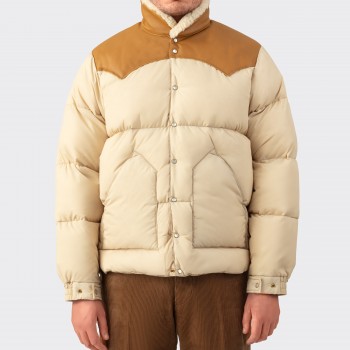 Doudoune « Christy » Col Shearling : Beige