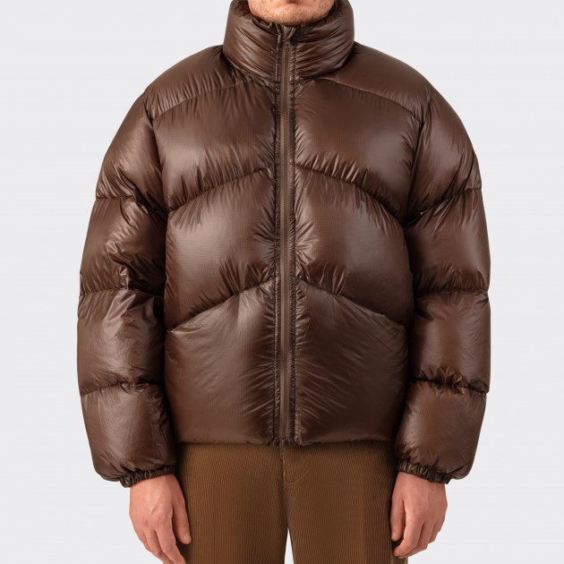 Ripstop Nylon "NS" Down Jacket : Brown