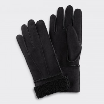 Shearling Gloves : Black