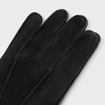 Shearling Gloves : Black