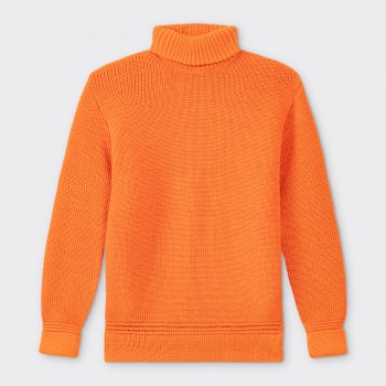 Pull Col Roulé “Submariner” : Orange