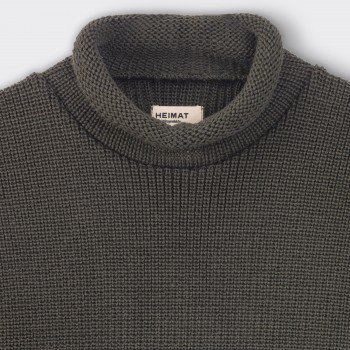 Mini Roll Neck Sweater : Military Green