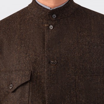 Veste Mod.4-A2 “Tropical Officer” en Tweed : Marron