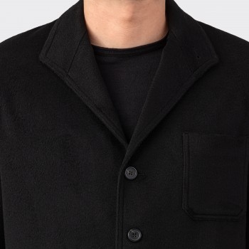 Camel Hair Teba Jacket : Black