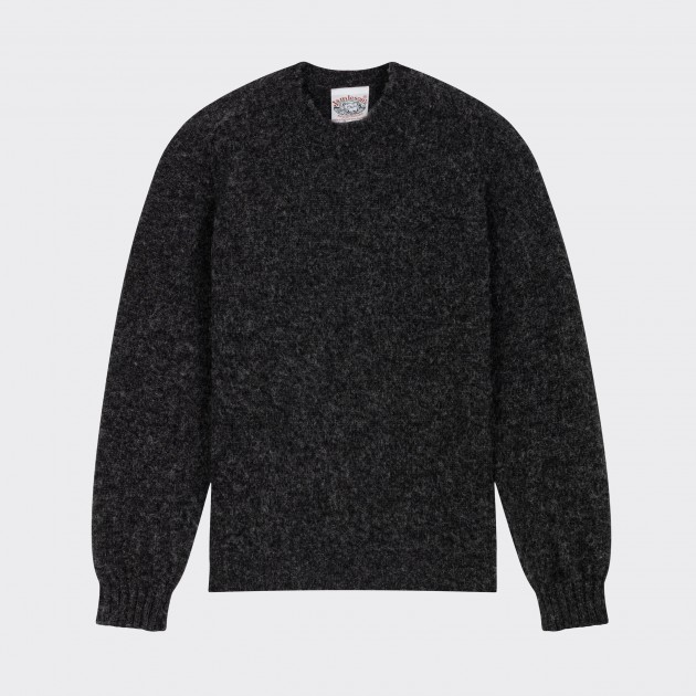 pull laine col rond